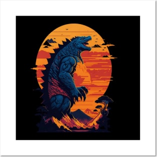 King of The monsters vector illustration design Posters and Art